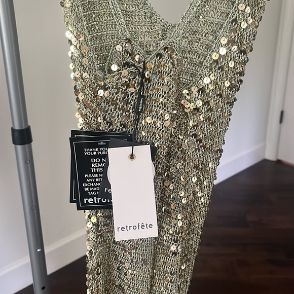 MARIE SEQUIN CROCHET DRESS - Picture 5 of 7